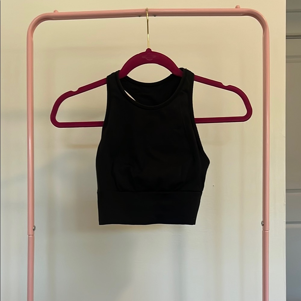 Lulu lemon athletic black crop top